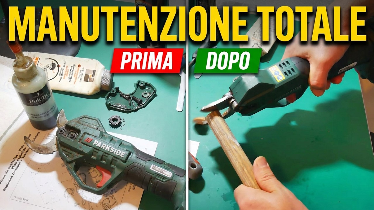 PAAS20-Li A1 Lidl  Parkside Manutenzione Cesoie a batteria PAAS20-Li A1 Maintenance Cordless shears