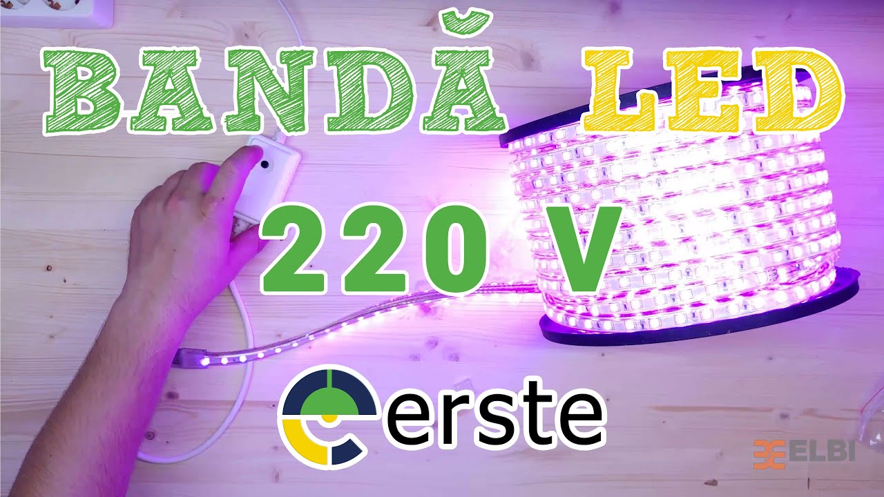 Banda LED RGB 220V ERSTE  - Mod de conectare la sursa de alimentare