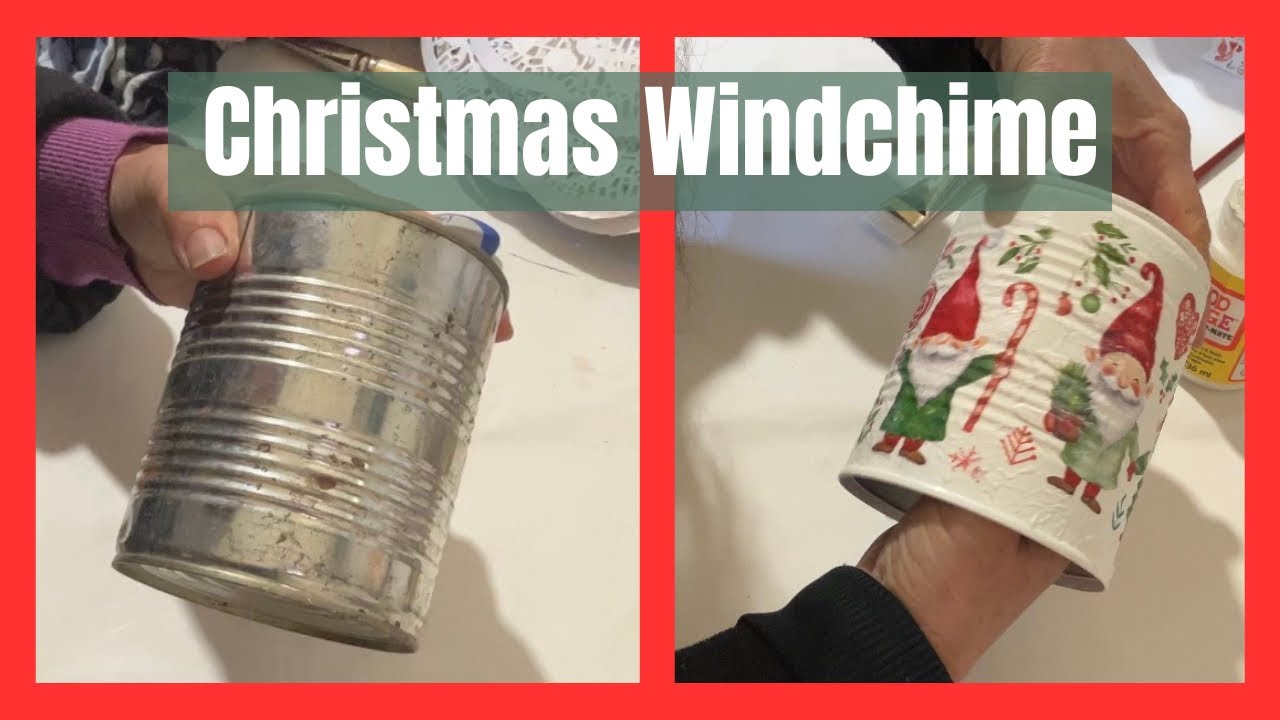 Tin Can Christmas Wind Chimes | Easy Step-by-Step DIY