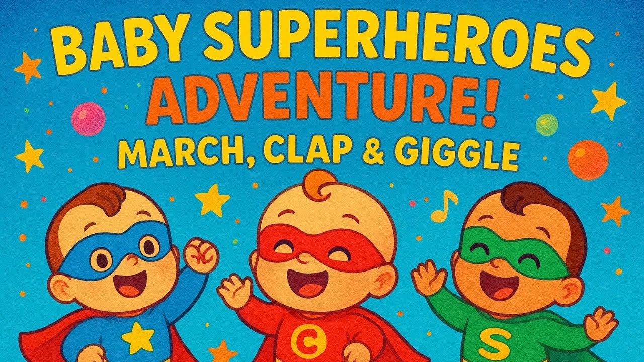 🌟Baby Superheroes Adventure! March, Clap & Giggle