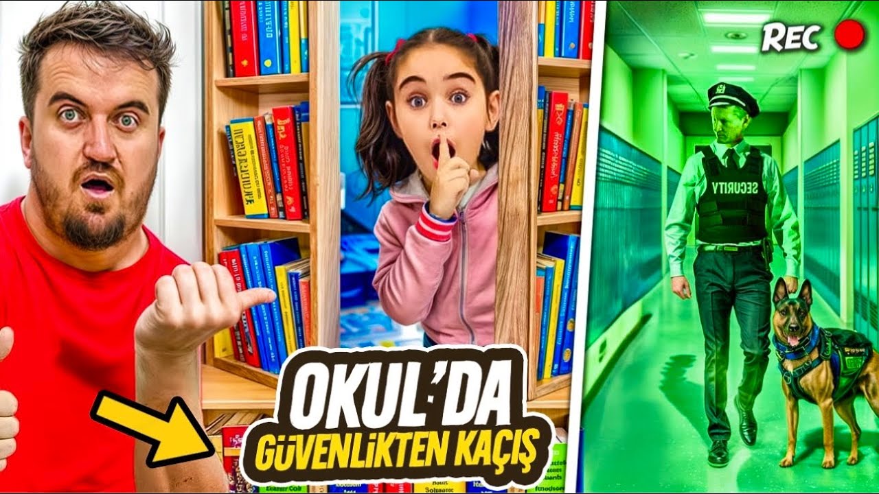 ELİF SİNEMİN OKULUNA GİZLİ GİRDİK !! OKULDA GÜVENLİKTEN KAÇIŞ !!