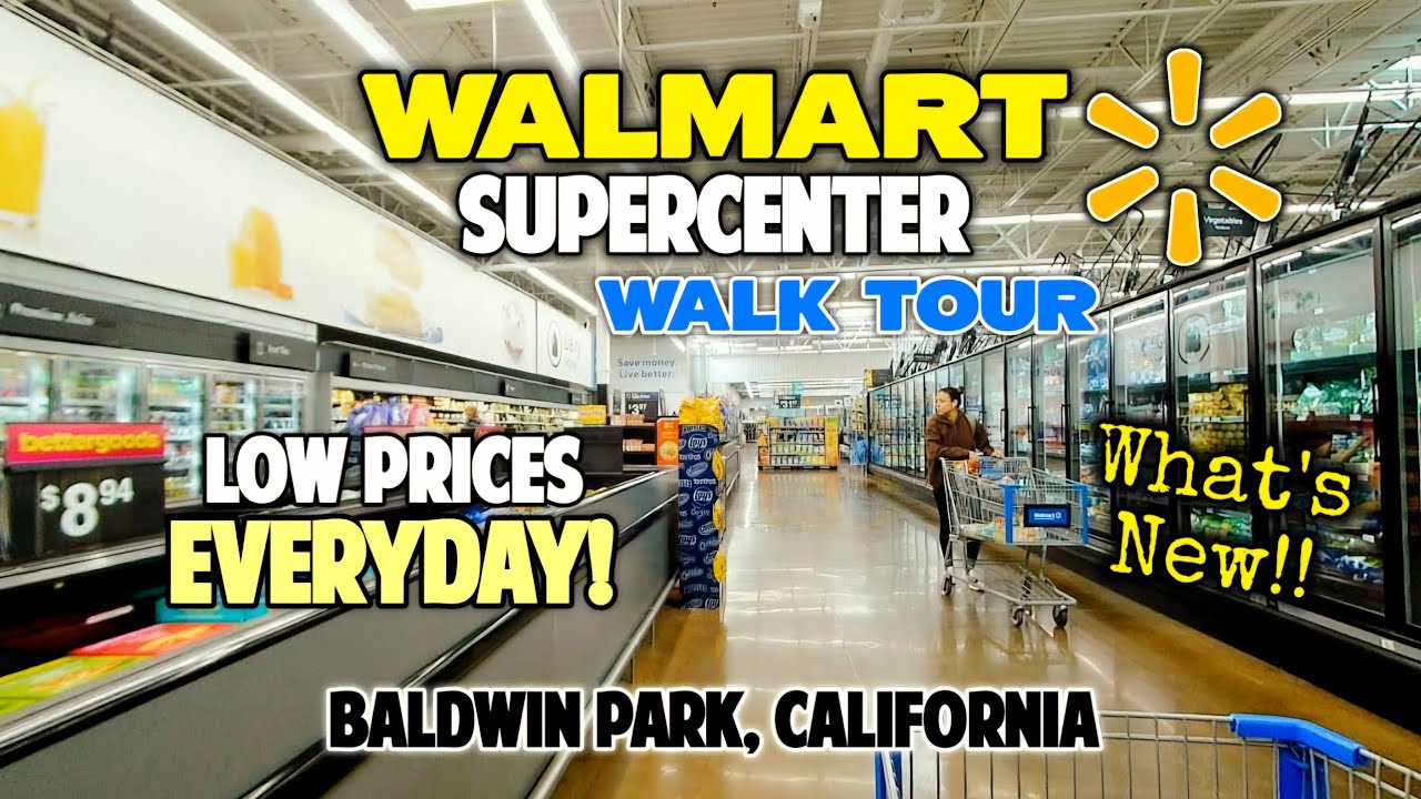 Shopping at Walmart Supercenter: Best Deals Thrifty Shoppers Walk Tour