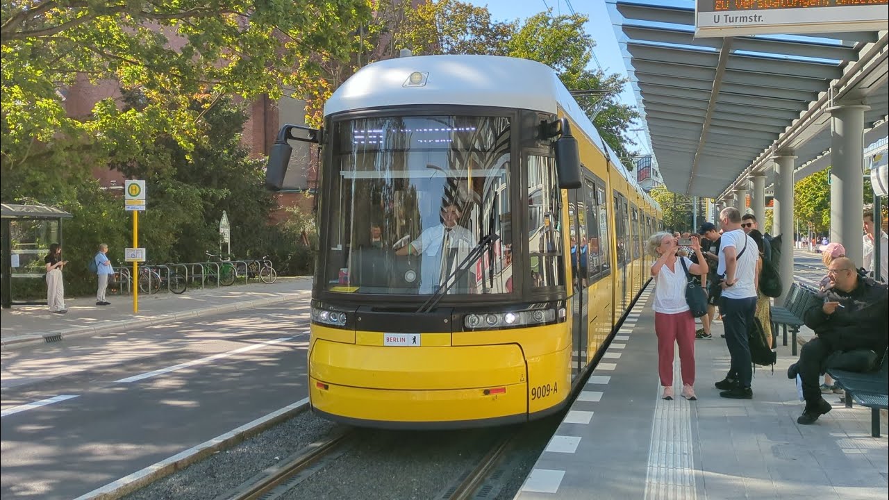 Tram Berlin|Mitfahrt im F8Z auf der M10 von U Turmstraße bis S+U Warschauer Straße