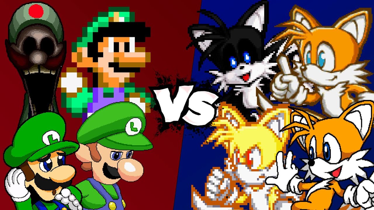MUGEN Battle - Luigi/Power Star Luigi/Luigi.EXE/SMW Luigi vs Tails/Super Tails/Tails.EXE/Miles Tails