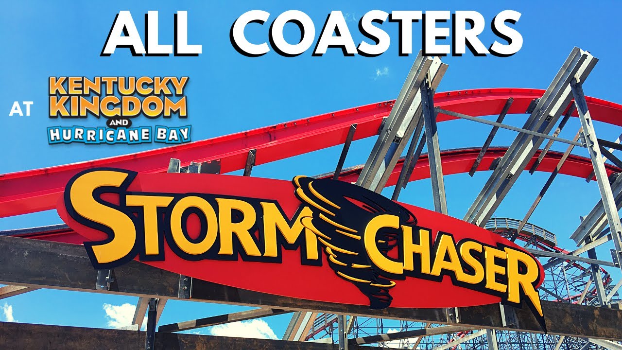 All Coasters at Kentucky Kingdom + On-Ride POVs + Storm Chaser - Front Seat Media