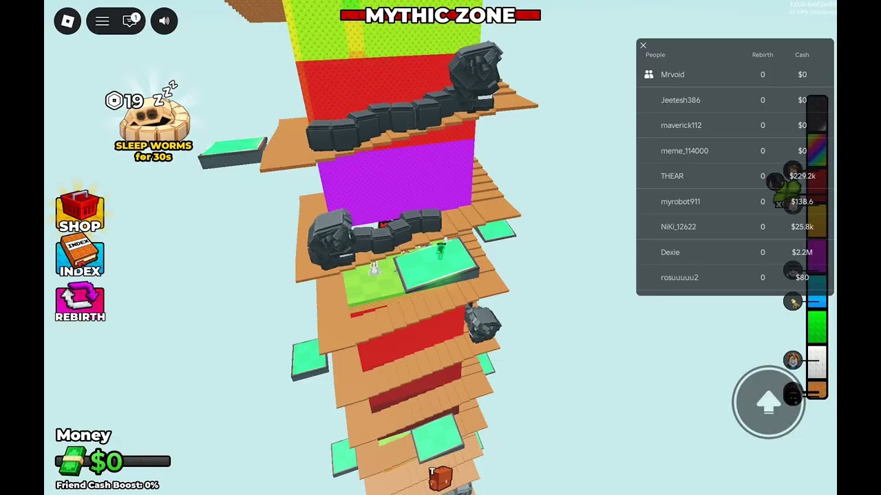 Climb worm tower for brainrots!!