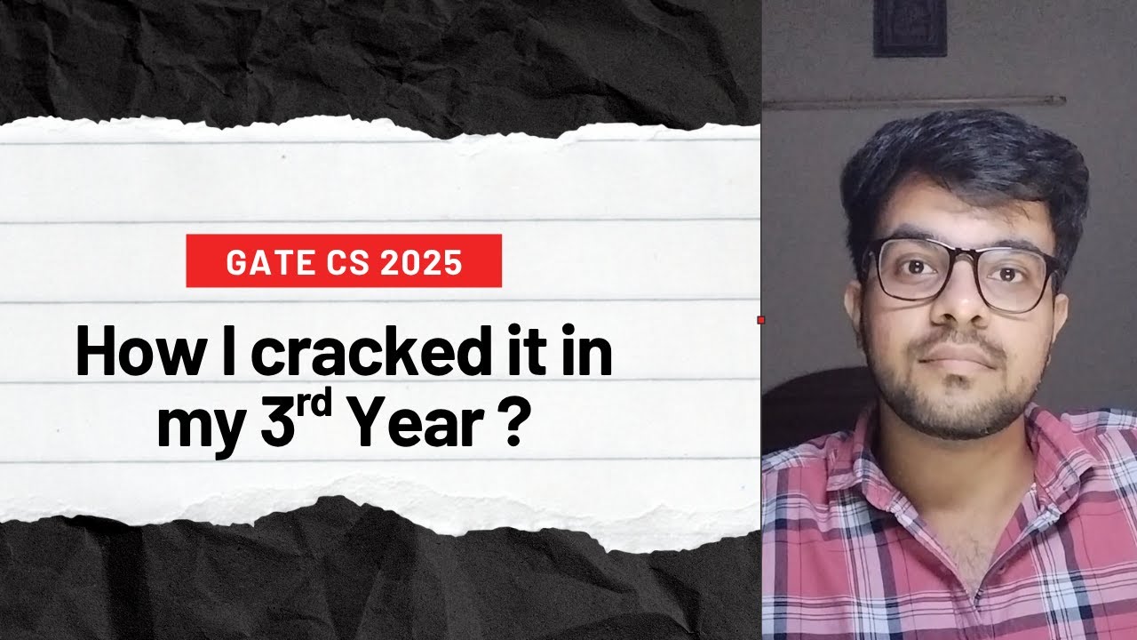 How I Cracked GATE CS in 3rd Year | Roadmap, Resources & Strategy for GATE 2026 | Sumit Mishra