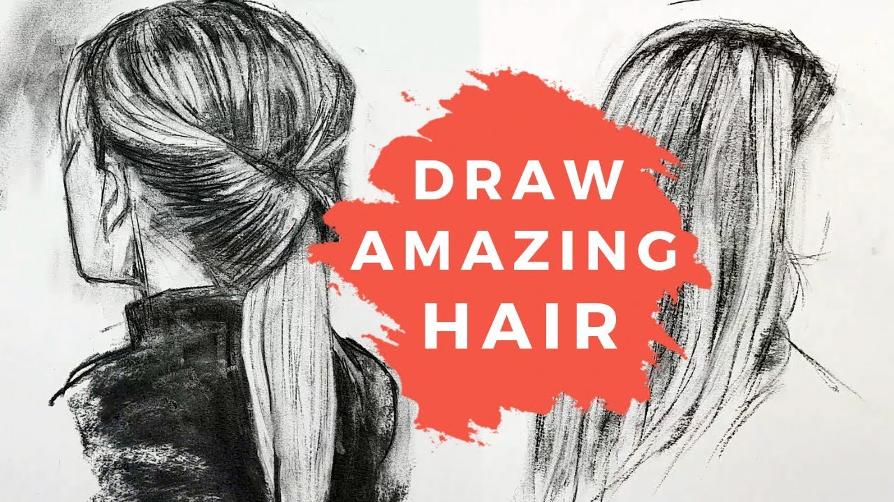 How to Draw Hair Beautifully - Tied Up & Fair Hair