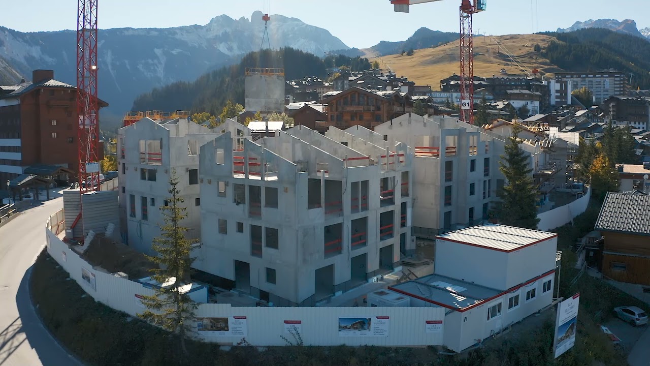 Chalets Les Glaciers à Courchevel Moriond - Suivi de chantier - Octobre 2021 | Groupe Launay