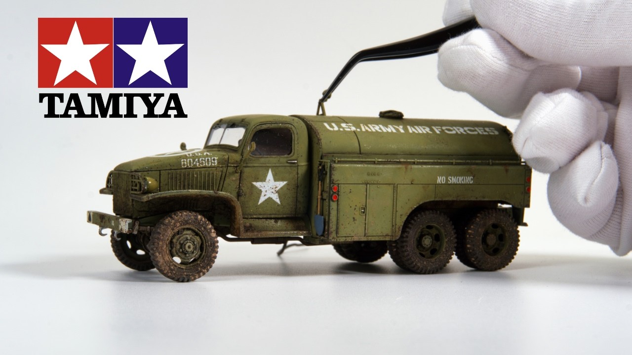U.S. Airfield Fuel Truck - Tamiya 1/48 - Full Build Scale Model Video