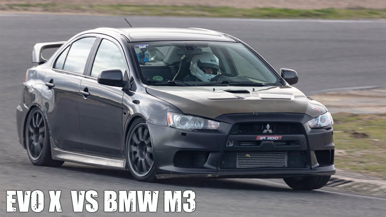 Batalla +Evo 500 cv Mitsubishi Evo X  Vs Bmw M3 F80 Circuito del Jarama 2 vueltas