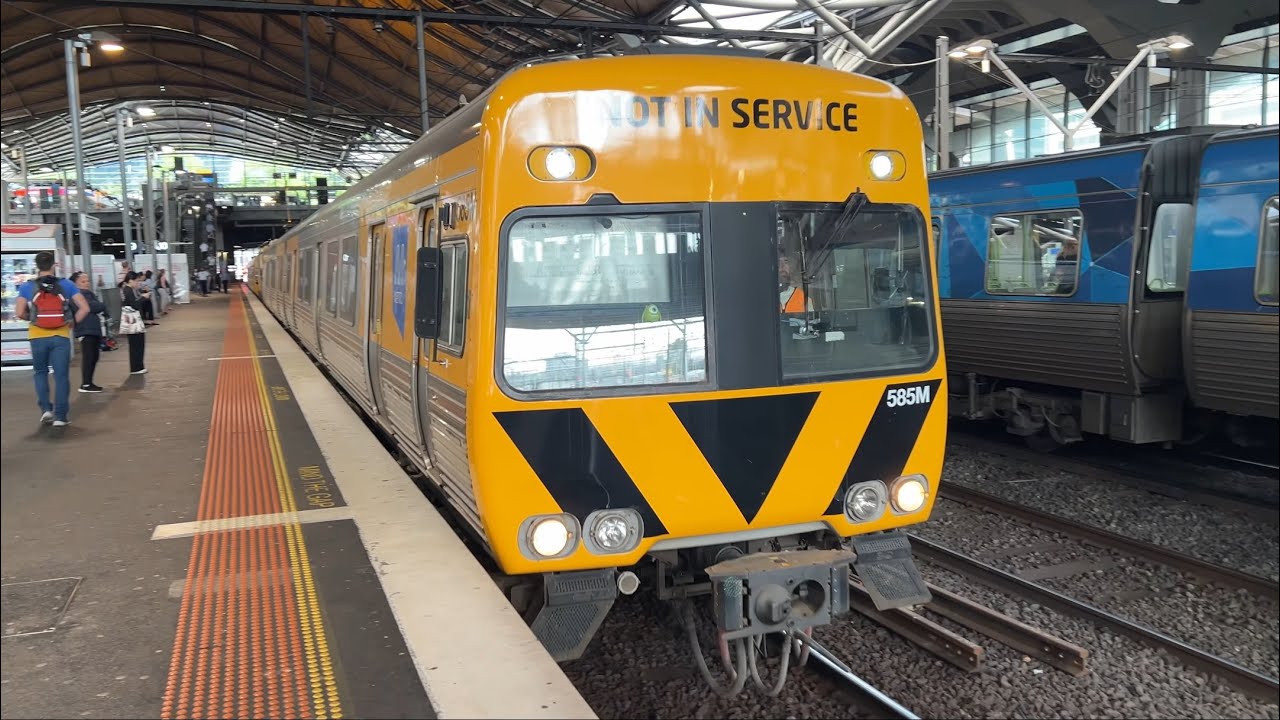 Metro ECOM Comeng & EV120 Departing Southern Cross Station (Not in Service)