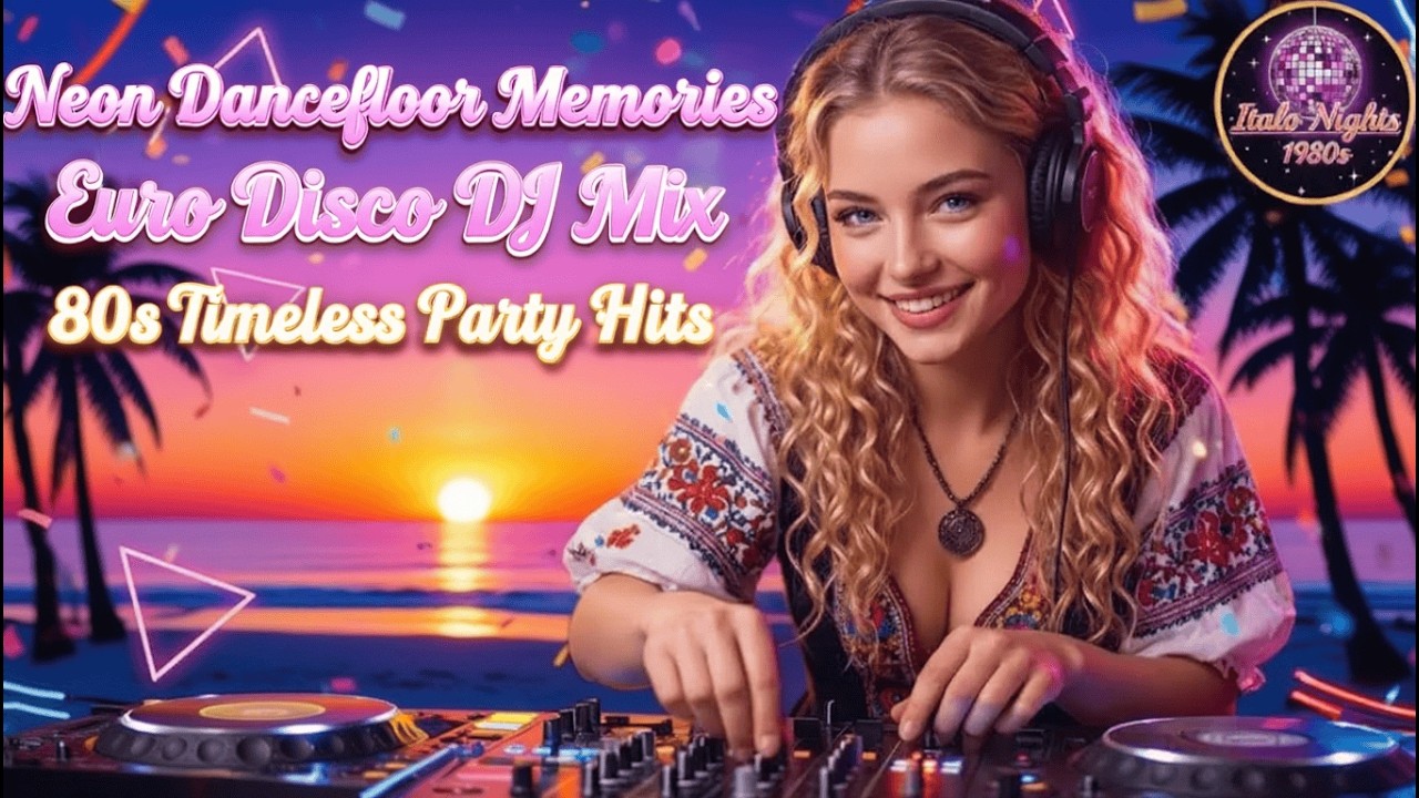 Neon Dancefloor Memories | Euro Disco DJ Mix 80s Timeless Party Hits