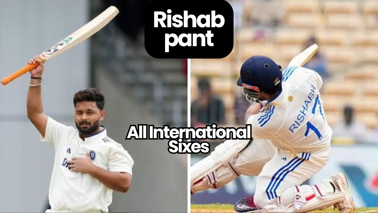 RISHABH PANT All International Sixes | Record Breaking  Hitting| Rare video #india #cricket 