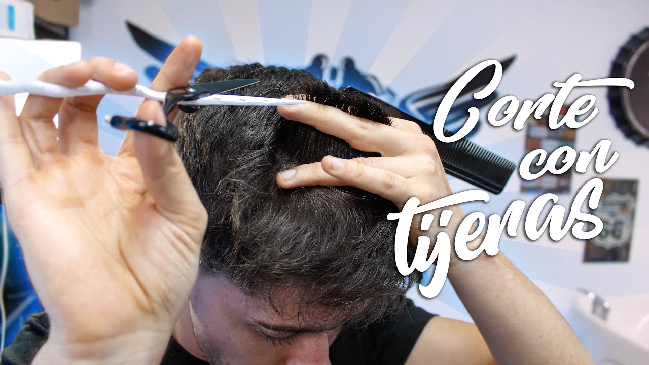 TUTORIAL CORTE SUPERIOR CON TIJERAS EN CASA - Cortártelo tu mismo