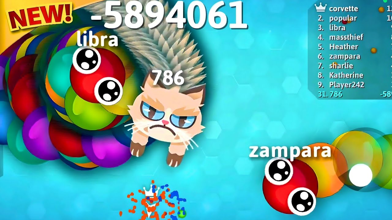 DANGEROUS SCARED SKIN UNLOCK battle gameplay VS RAINBOW 🌈 Snake new io games Snake io mod apk 🐍