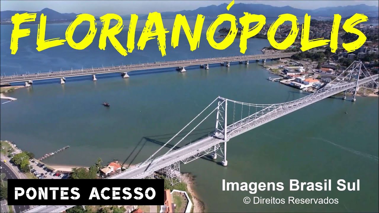 FLORIANÓPOLIS | Ponte Hercílio Luz e as Pontes Gêmeas | SC (Aéreas Drone)