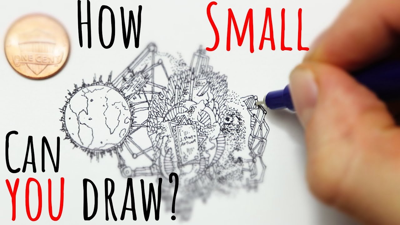 How Small Can You Draw? Intricate Technical Pen Drawing