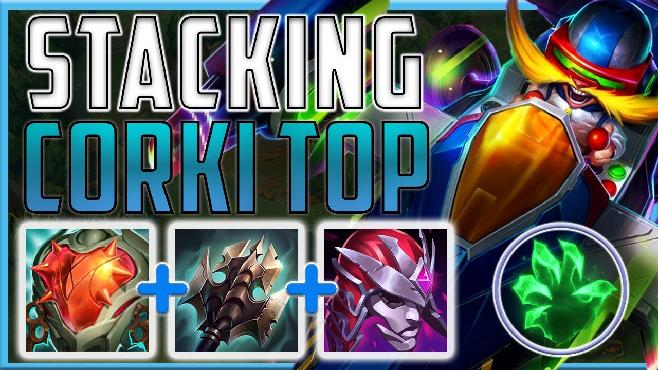 OVER 5K HP ON CORKI WITH AN INSANE AMOUNT OF DAMAGE?! - Stacking Corki Top | Season 13 LoL
