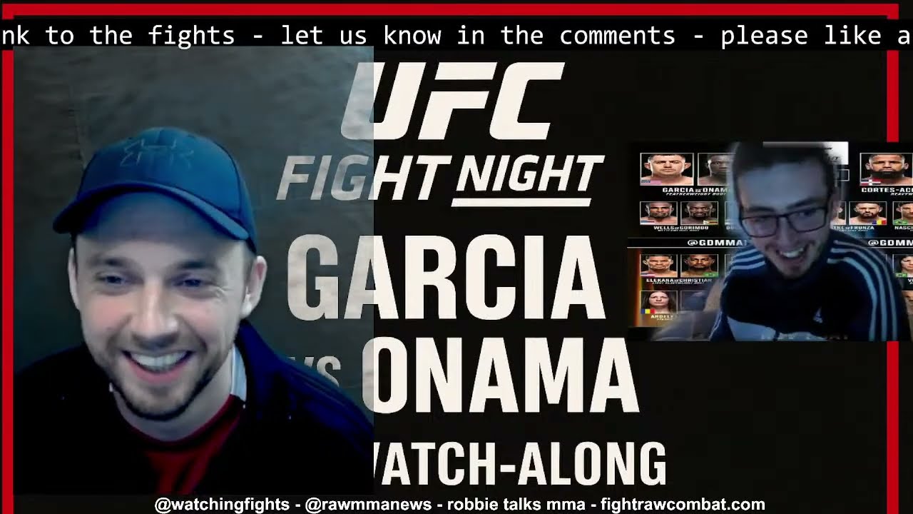 LIVE NOW 🔴 UFC Fight Night: Garcia vs Onama &mdash; Live Watch-Along