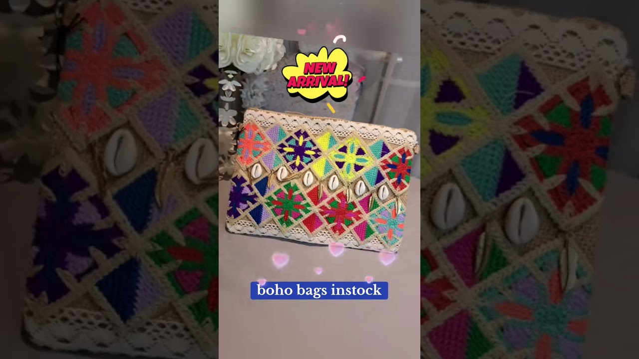 Embrace Boho Style with Chic Summer Clutch Bags! #boho #bohobag