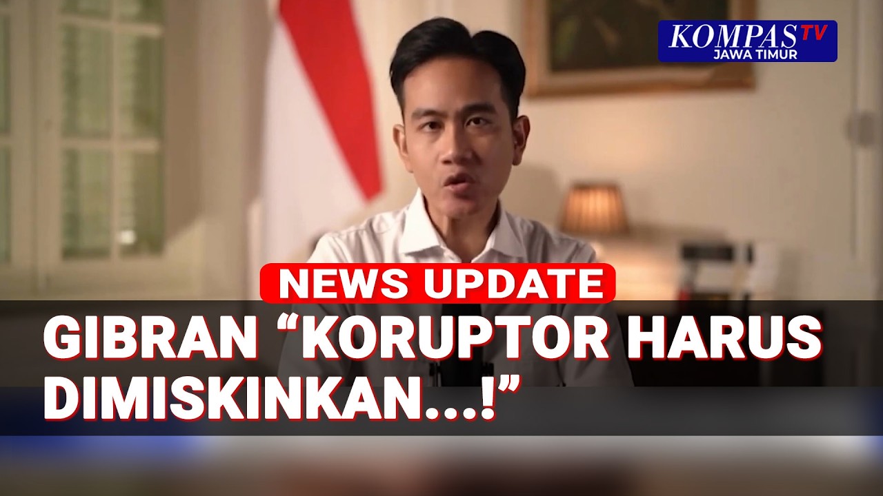 Gibran Singgung Data ICW, Kerugian Korupsi Capai Rp238 Triliun: Koruptor Harus Dimiskinkan