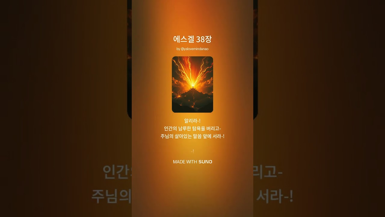 대심판 오페라 버전 [에스겔 38장](대심판)오페라 극장버전#선교#필리핀#사말섬#Lyrics : Cys, Youngwoollim/ #[Music:Suno AI] 