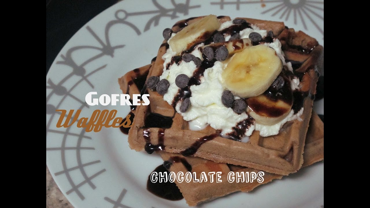 Gofres ❤  Waffles Chocolate chips  - Maryam TOB