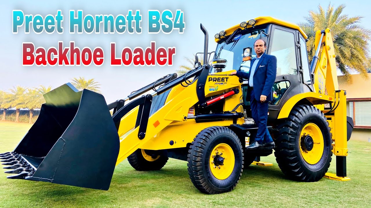 Preet Hornett BS4 Backhoe Loader || New Technology engine BS4 easy operat #backhoeloader #backhoe