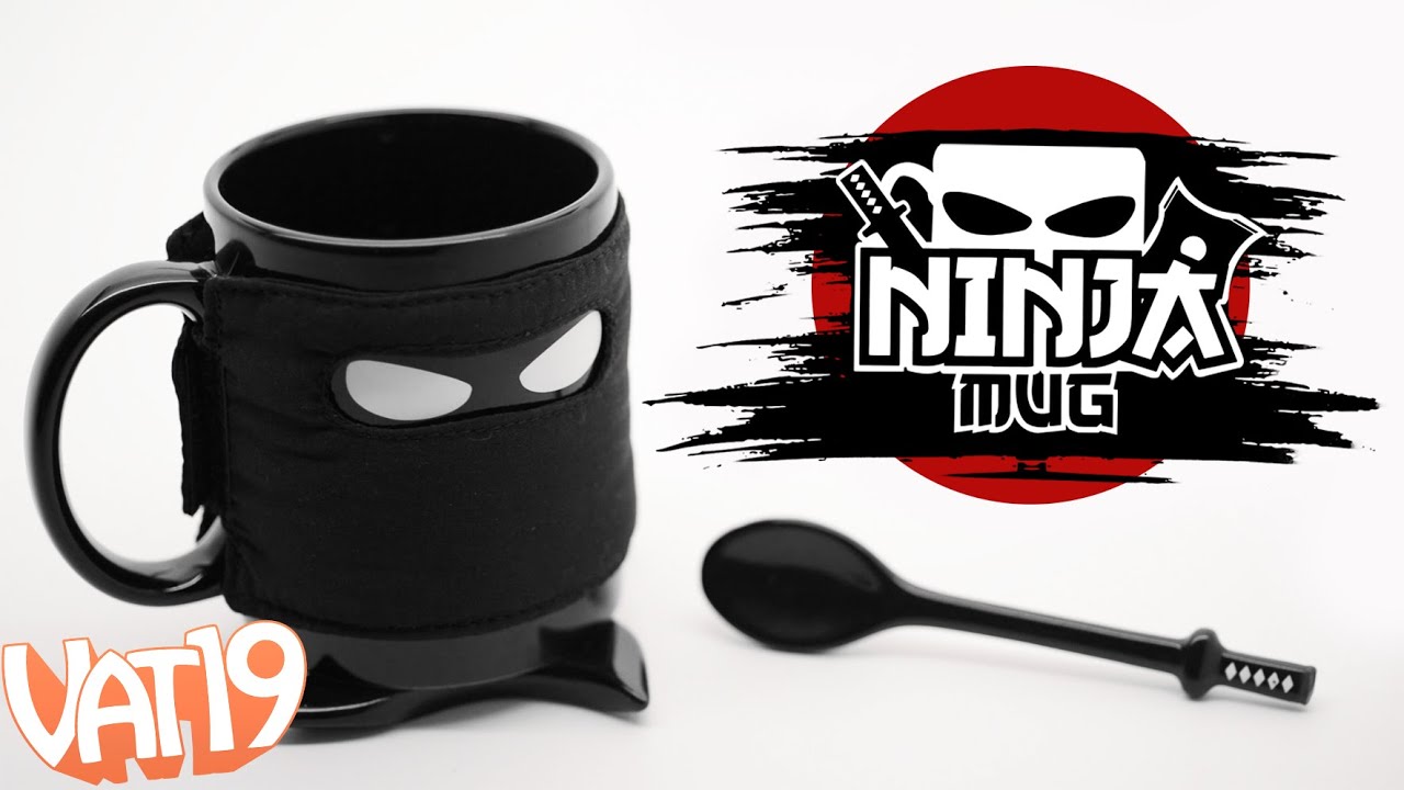 Ninja Mug with Shuriken Coaster