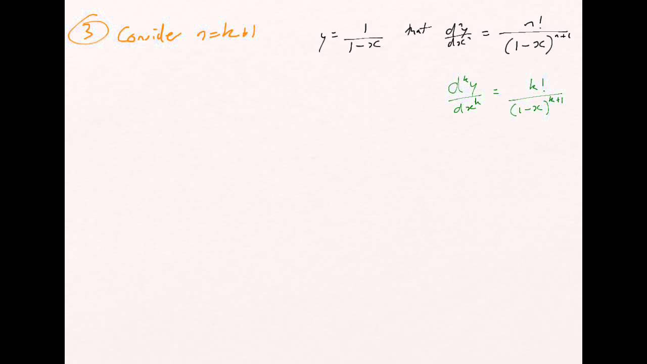 How to: Prove by Induction - Proof of nth Derivatives (Calculus/Differentiation)
