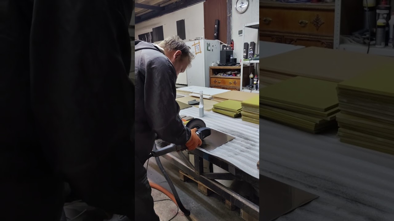 Технология металлизации Жидкий металл METALLHAUT для любых твёрдых  основ. Полировка.