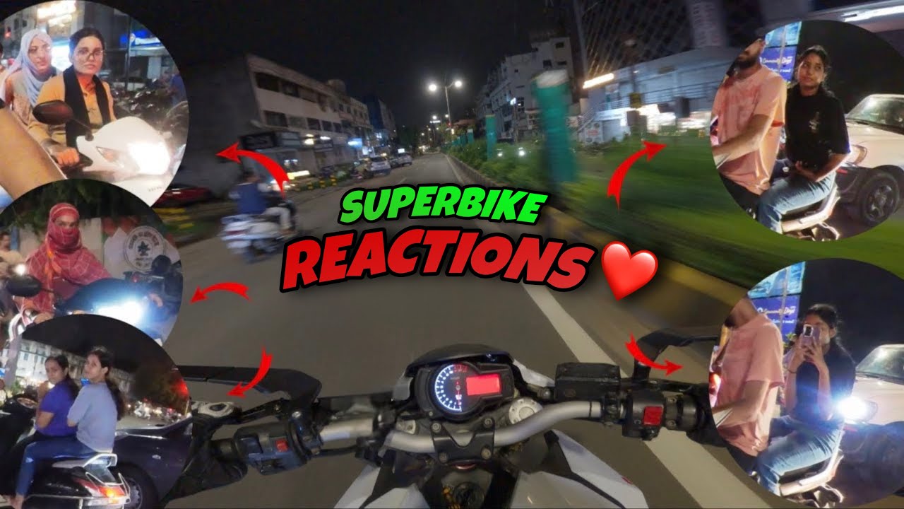 Ultimate Public Reaction On Superbike 👀 & Loudest Superbike In The City💗