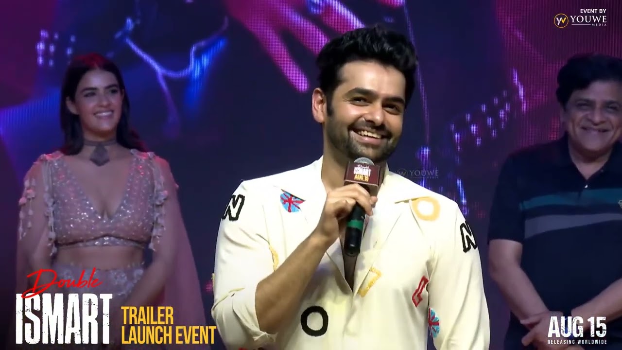 Ram Pothineni Speech At Double ISMART Trailer Launch Event | Telugu Dhamaka