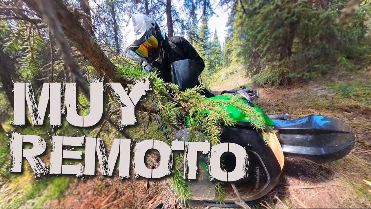 PERDIDO en el bosque y no puedo levantar la moto | Aventura en moto KLR650 Yukón [Parte 1]