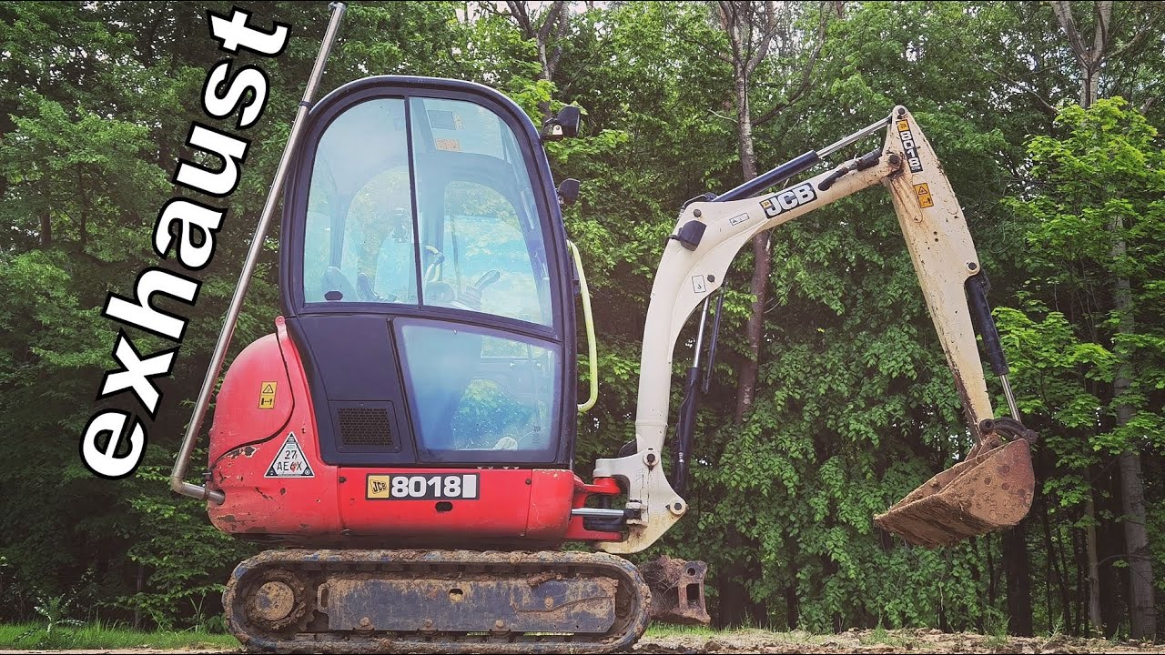 The best DIY upgrade for my mini excavator! Exhaust fumes hack...