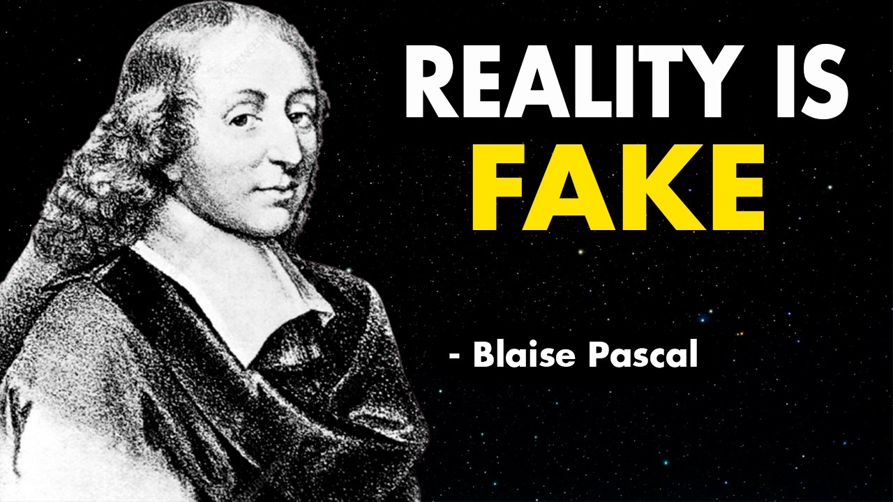 Pascal discovered this 300 years ago: REALITY is not as solid as it seems