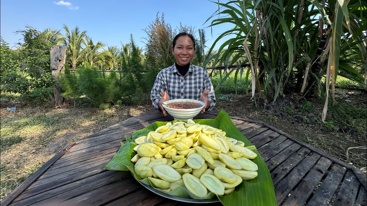 ក្តឹបស្វាយត្រាំ ចុចអំបិលបង្គា
