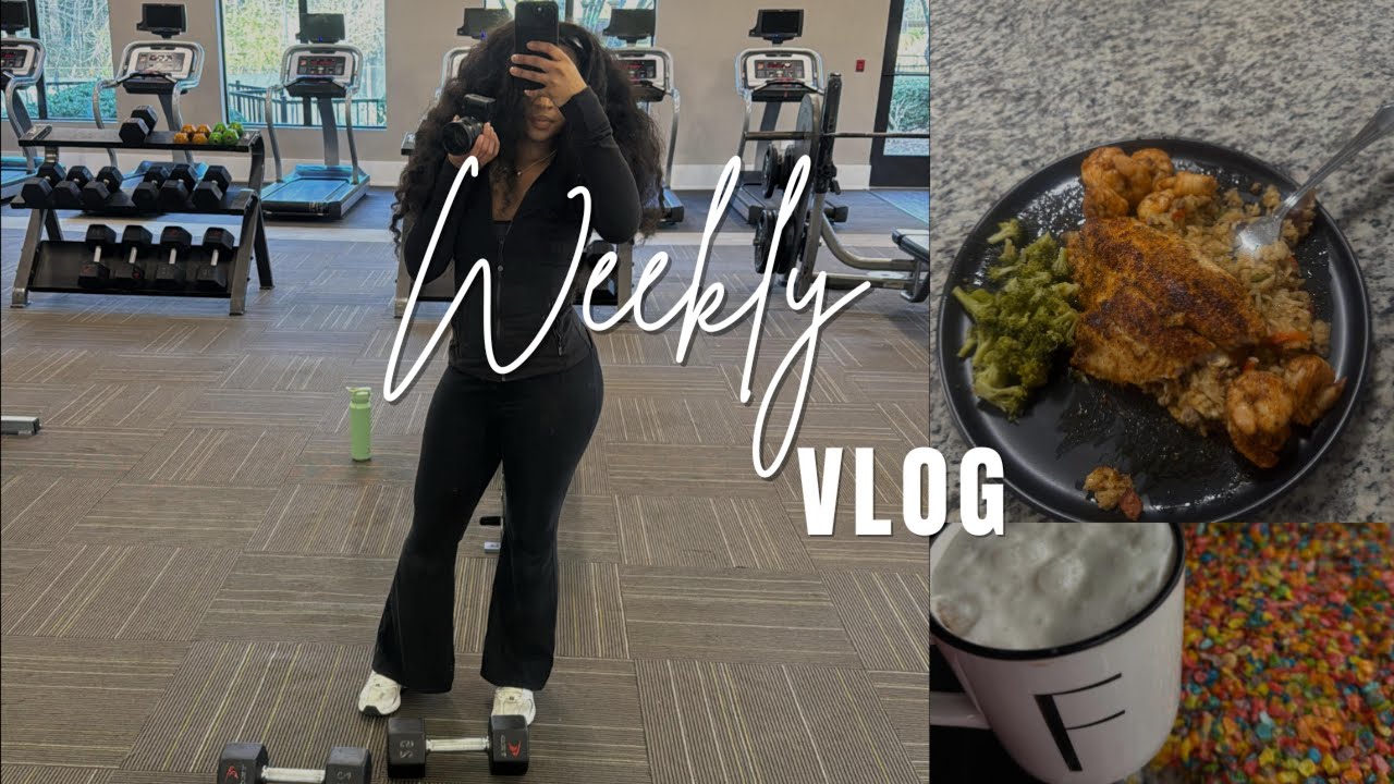 WEEKLY VLOG| Gym + Cooking  + Setting  up balcony furniture & etc.