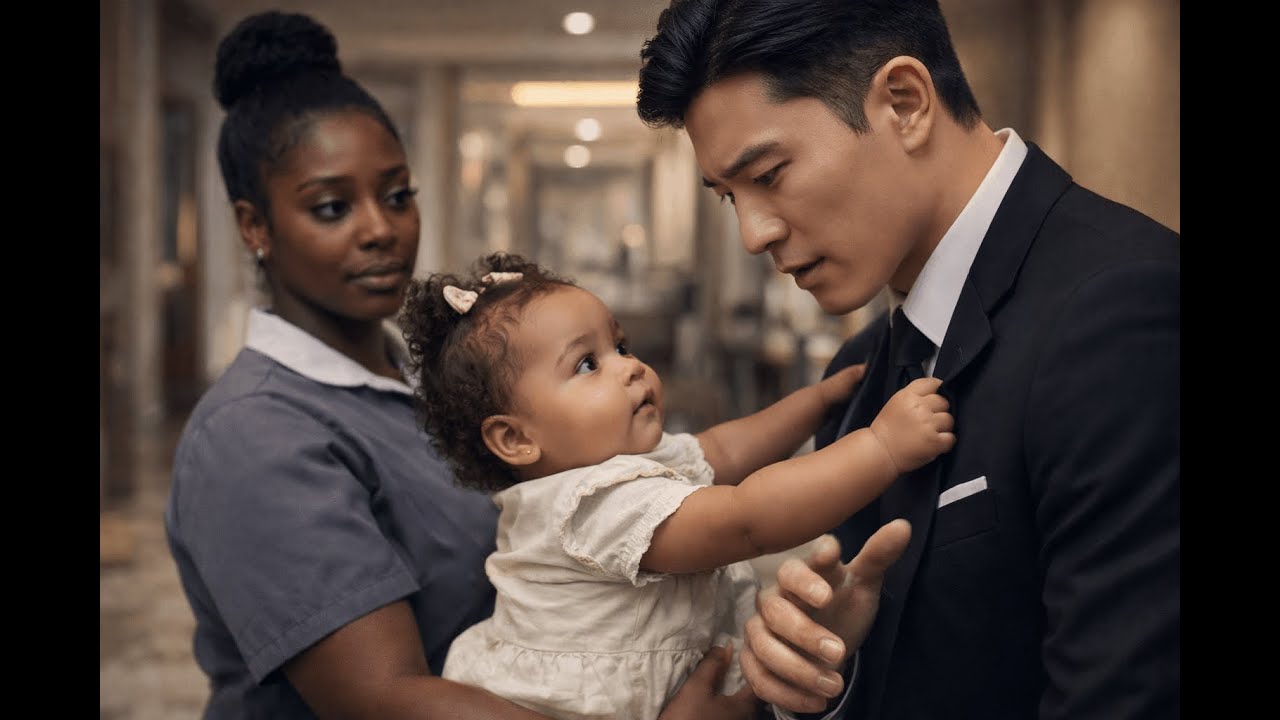 Korean Mafia Boss Couldn’t Believe It... The Black Cleaner's Baby Saved His Life