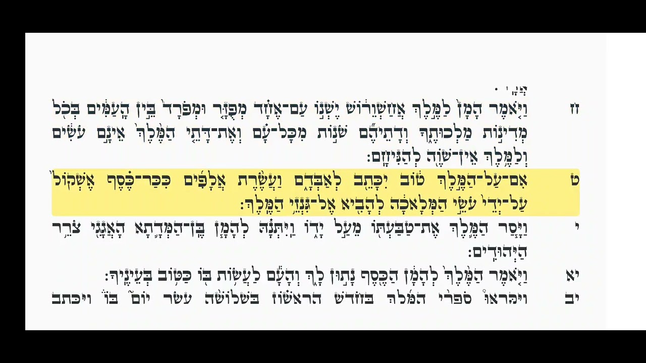 מגילת אסתר פרק ג' נוסח כורדים