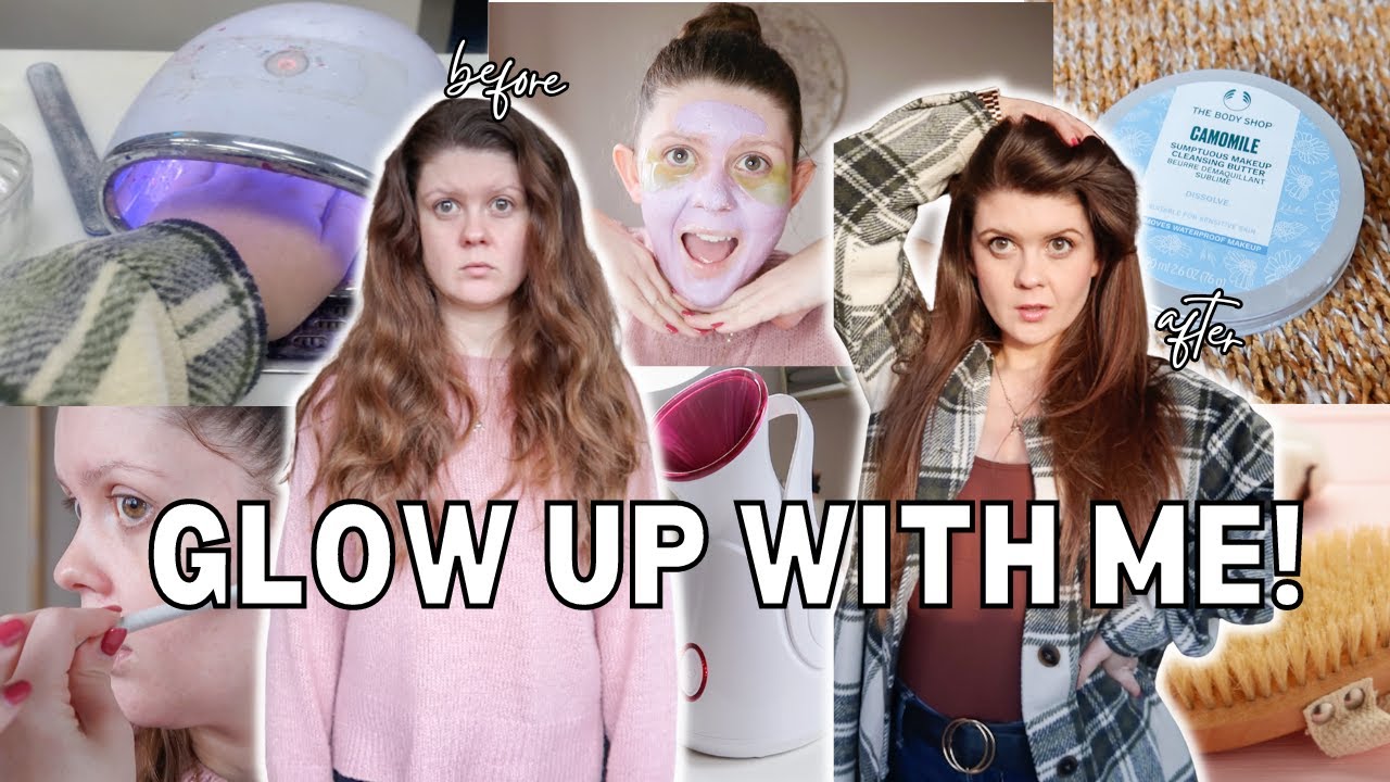 24(ish) Hour Glow Up With Me! ✨ diy brow tint, at-home facial, hair treatment & more