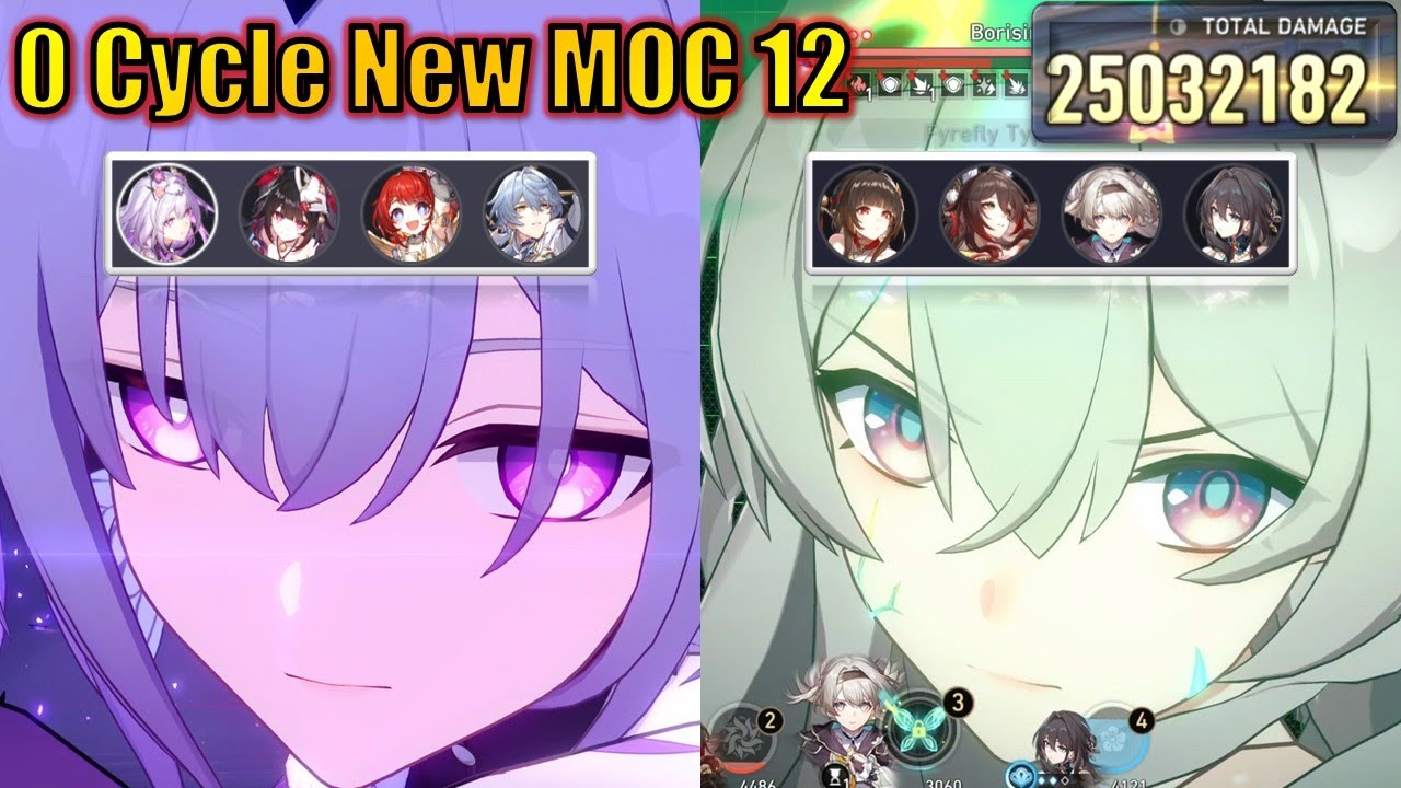 25M DMG 0 Cycle New 3.3 MOC 12 48 Cost E6S5 Castorice & Firefly Teams with Build