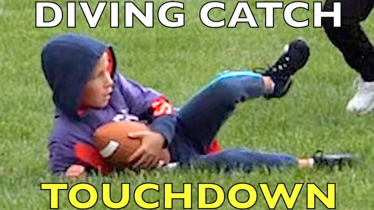 DIVING TOUCHDOWN CATCH at FLAG FOOTBALL GAME! 🏈