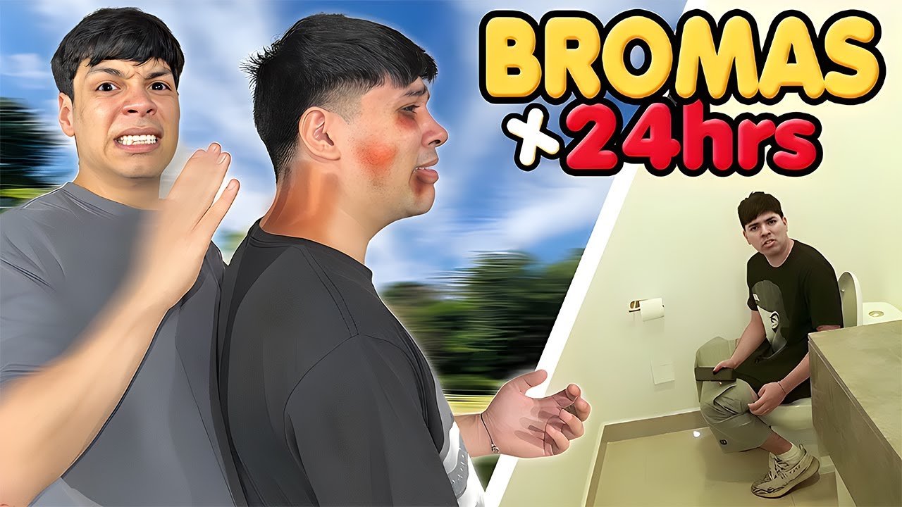 YAIR17 Y JOSUE ME HACEN BROMAS POR 24 HORAS 😭 *Destruyen mi carro*