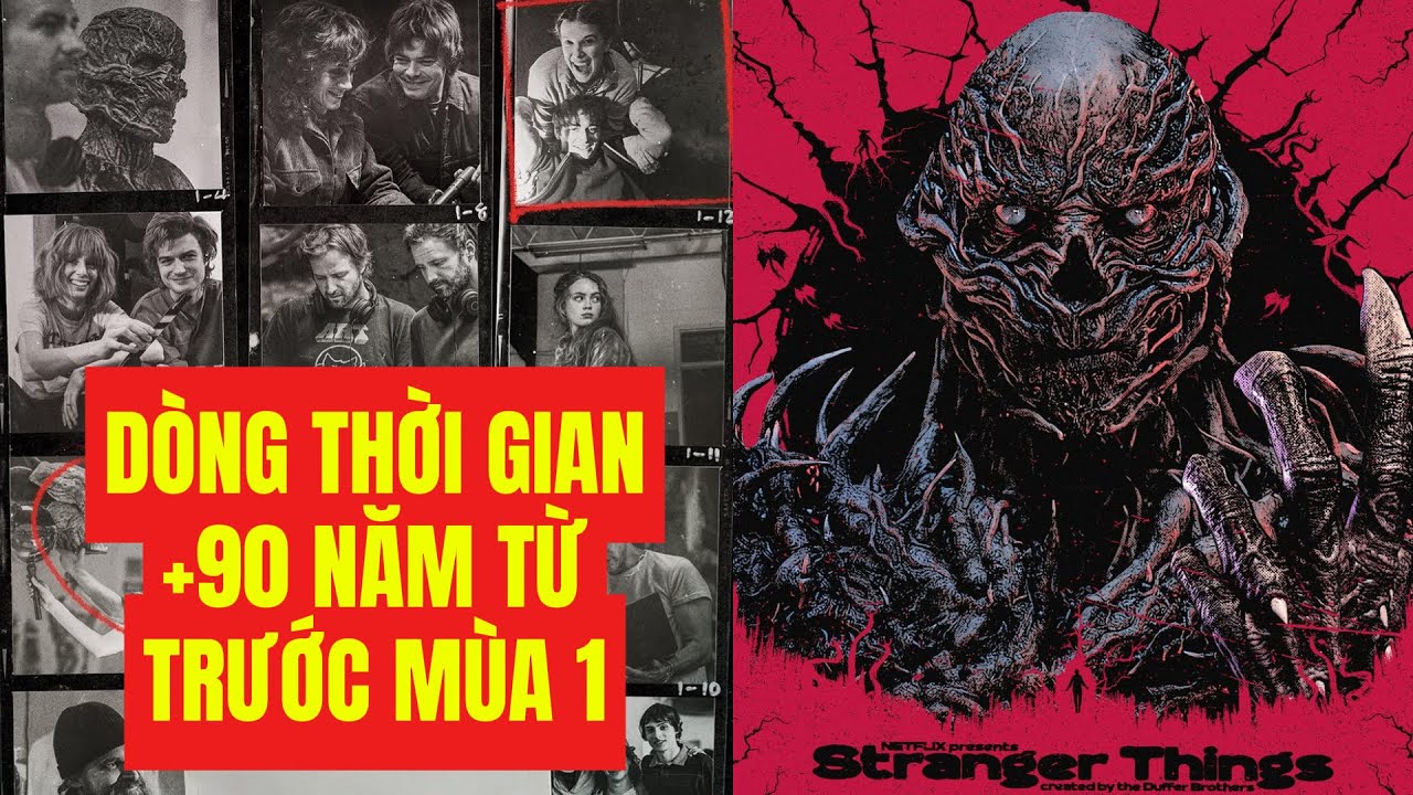 DÒNG THỜI GIAN Stranger Things +90 Năm Từ Trước Mùa 1 - Mùa 5