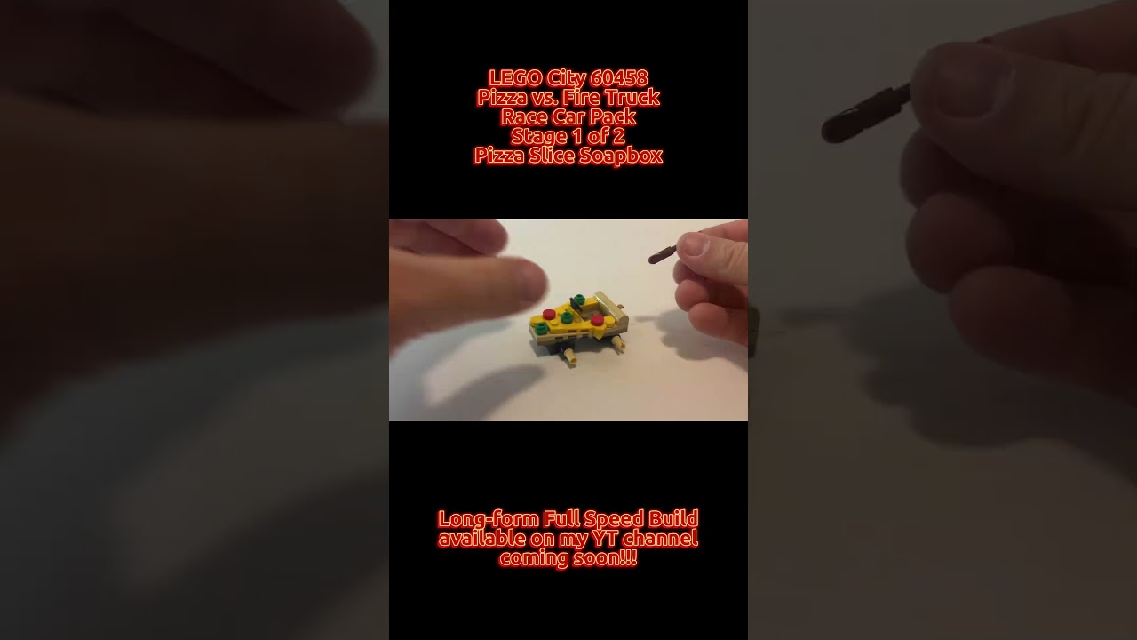 LEGO City 60458 - Pizza vs. Fire Truck Race Car Pack (Stage 1 of 2)