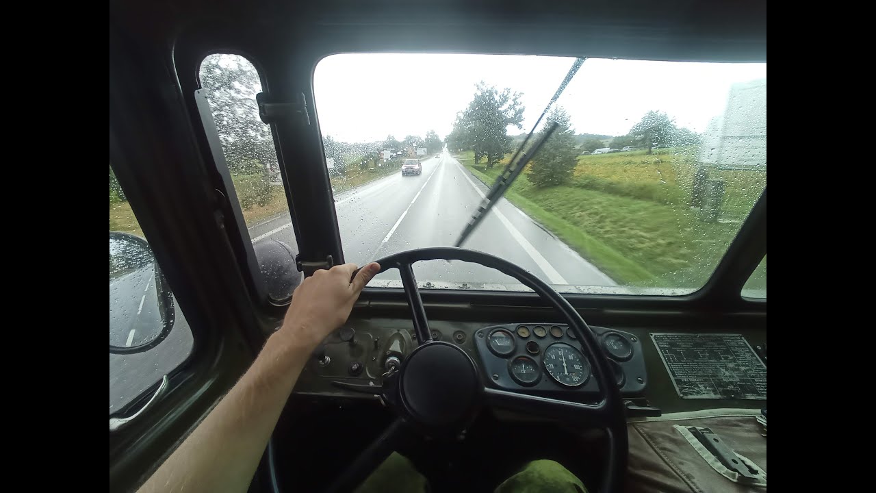 GAZ 66-15 (Szyszyga) - Test drive - POV CAM 4K (GoPro) - Soviet military truck