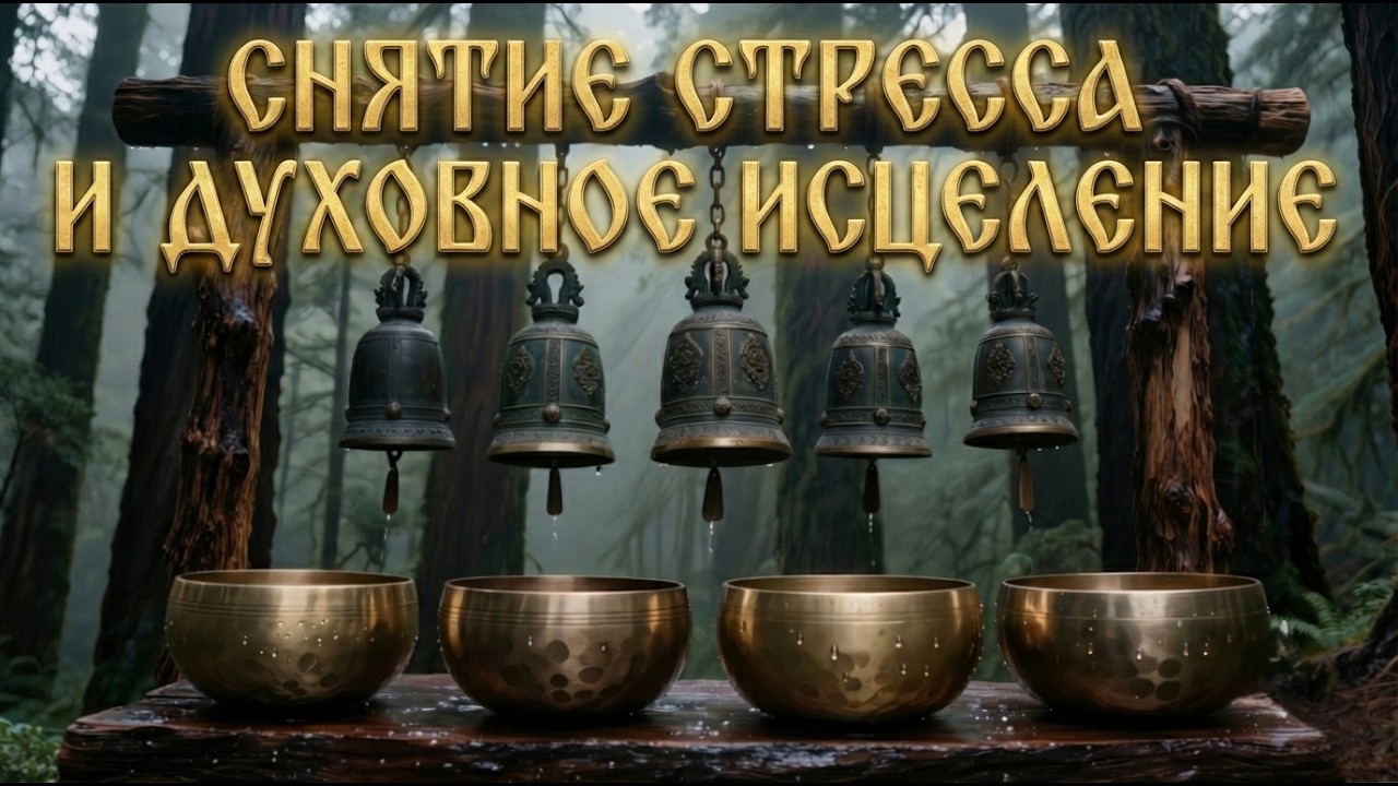 Музыка для глубокого сна и медитации  Тибетские чаши и лесной дождь