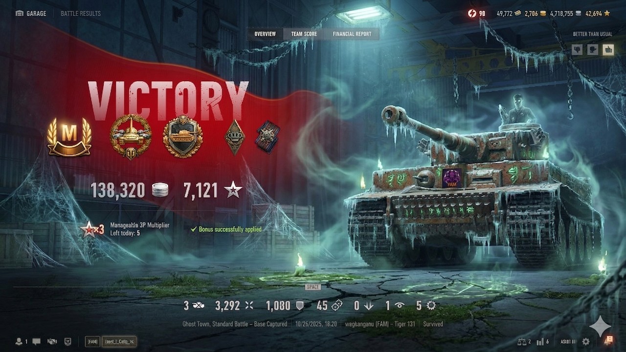 Tiger 131 • 3.2K DMG • 1K Blocked • Full Gameplay